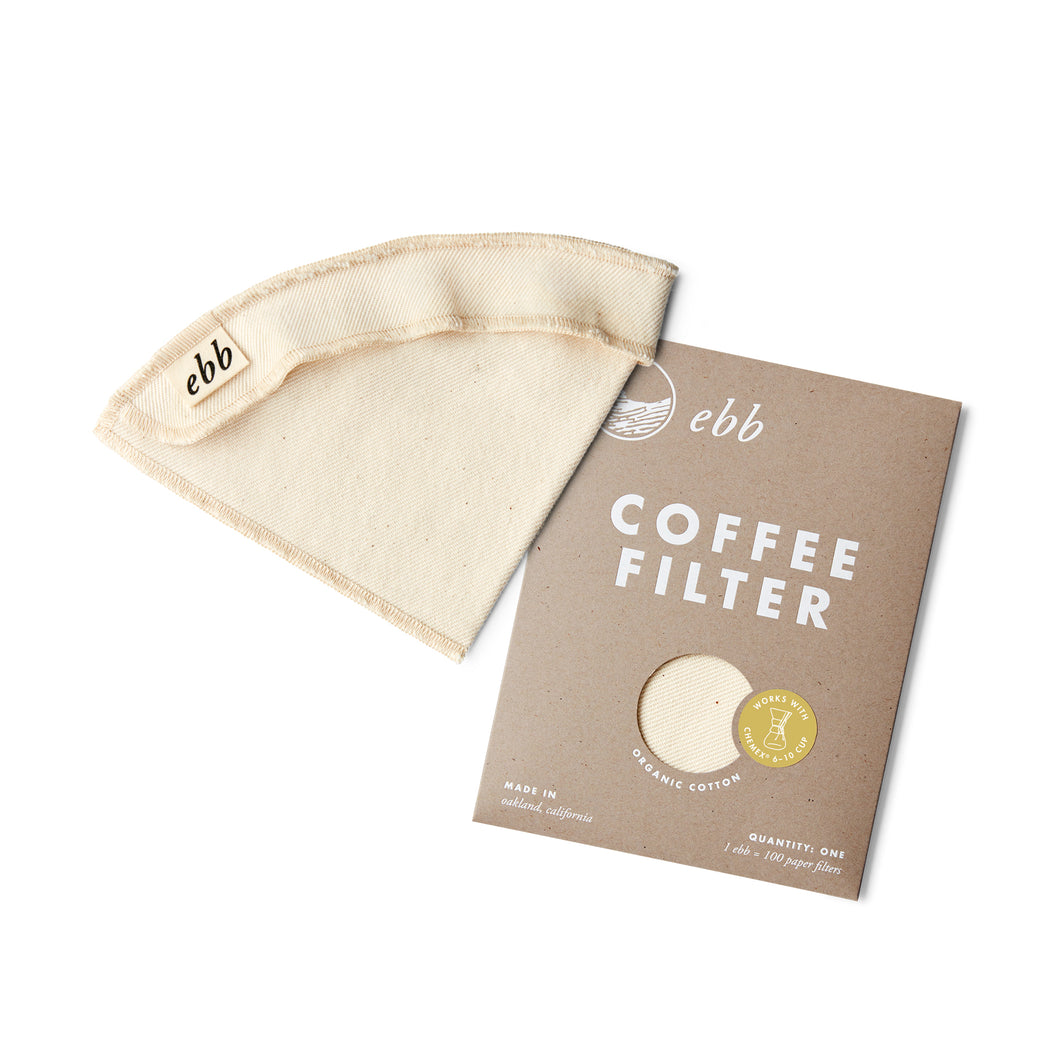 Ebb Reusable Coffee Filter | Compatible with Chemex® 6-10 Cup - Gift Subscription