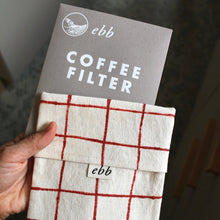 Load image into Gallery viewer, Small Reusable Coffee Filter Storage Pouch
