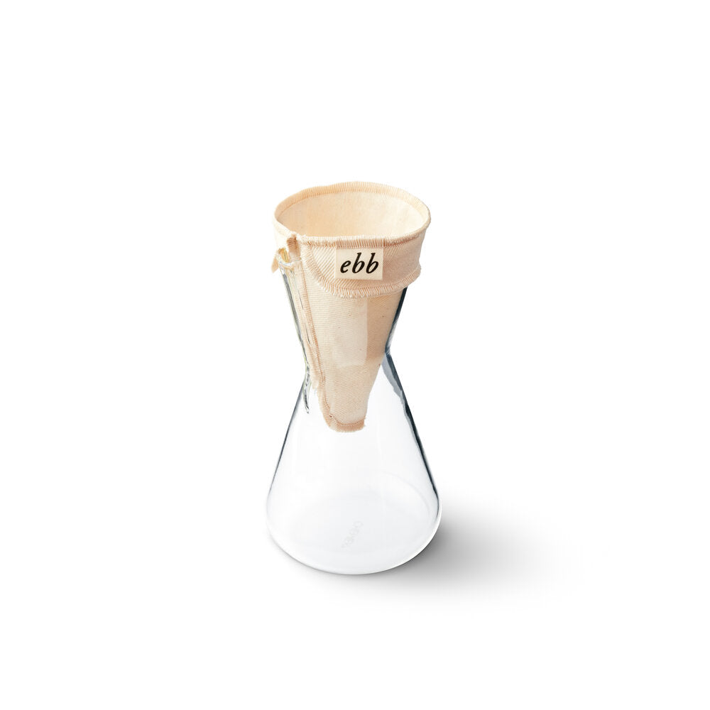 Ebb Reusable Coffee Filter Compatible with Chemex 3 Cup GDS Cloth Goods