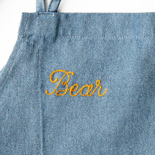 Load image into Gallery viewer, Chainstitch Embroidery | In Upcycled Denim
